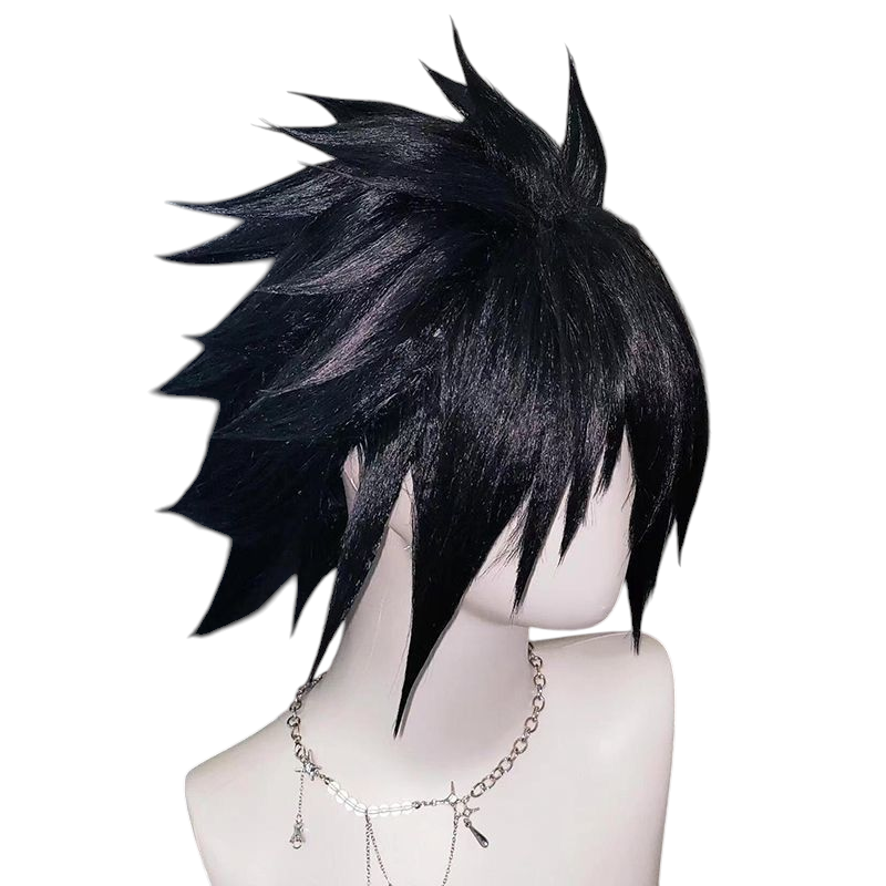 Sasuke Uchiha Cosplay Wig - Naruto Shippuden (Black Spiky) (FEVERCOS)