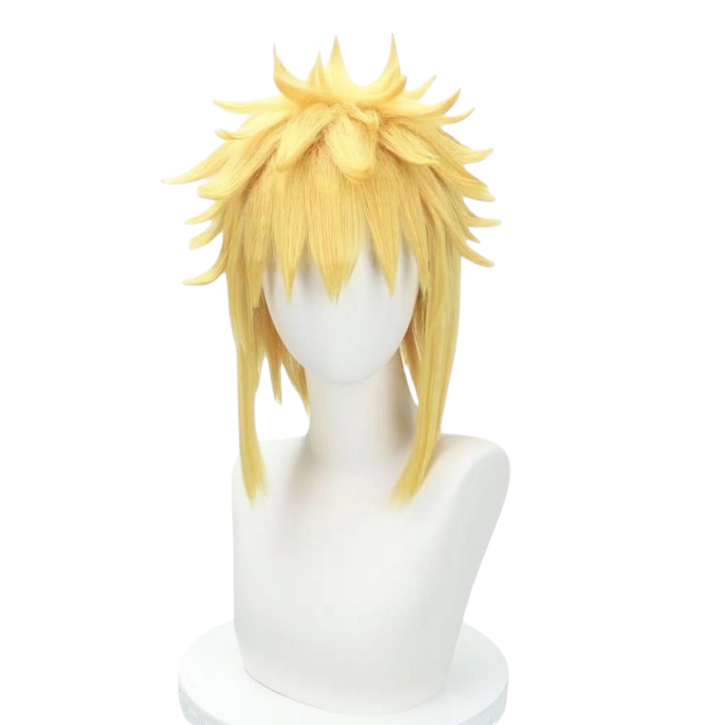 Dark Khaki Minato Namikaze Cosplay Wig - Naruto (4th Hokage) Yellow Flash (FEVERCOS)