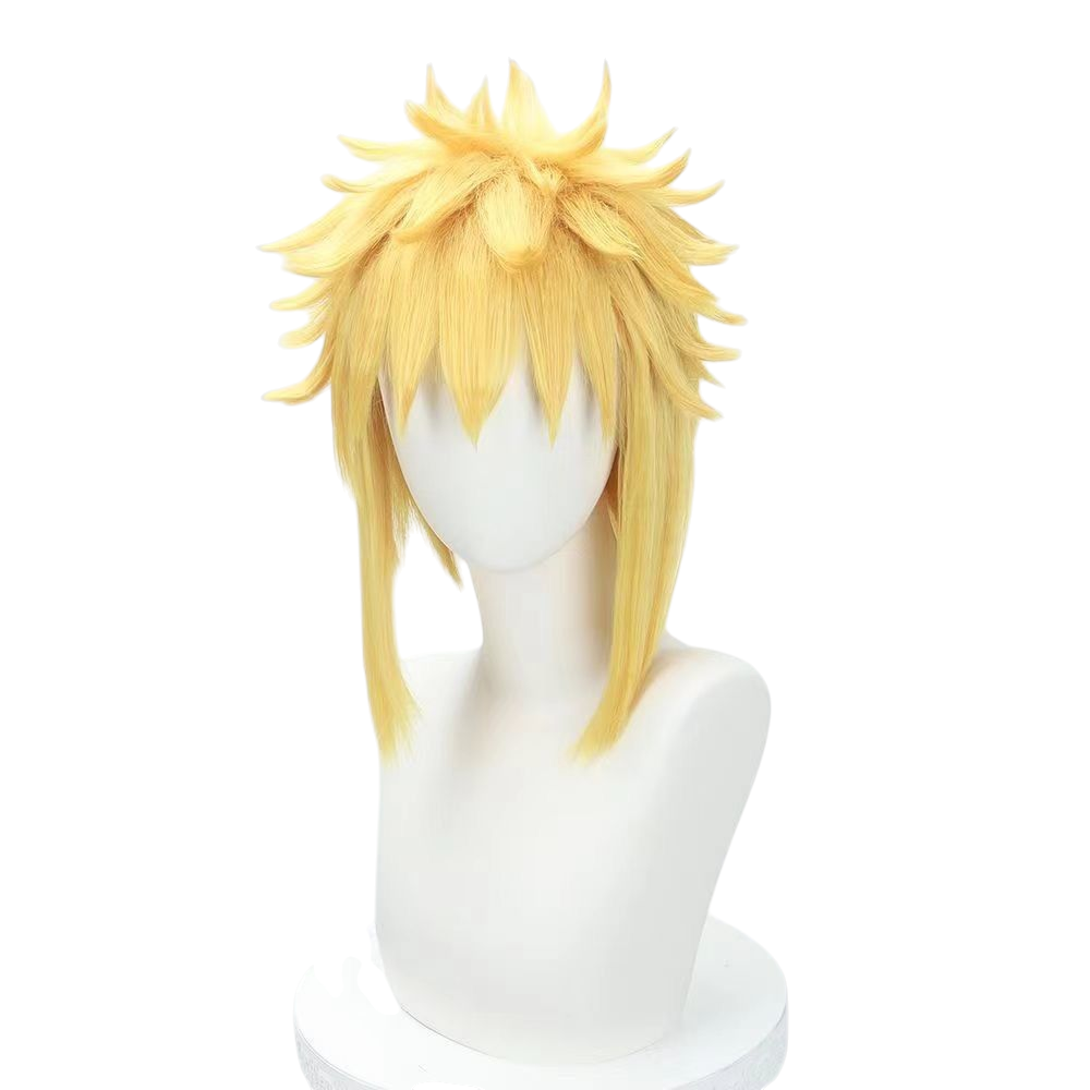 Beige Minato Namikaze Cosplay Wig - Naruto (4th Hokage) Yellow Flash (FEVERCOS)