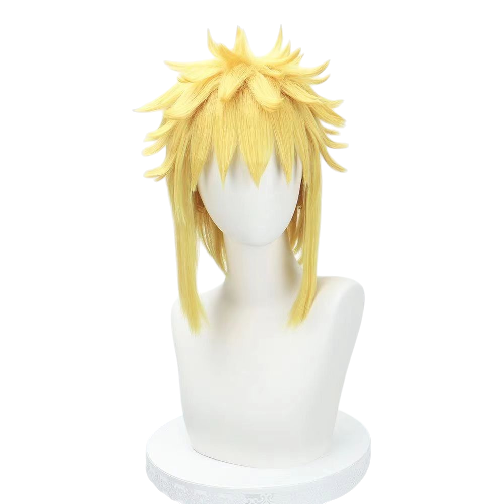Beige Minato Namikaze Cosplay Wig - Naruto (4th Hokage) Yellow Flash (FEVERCOS)