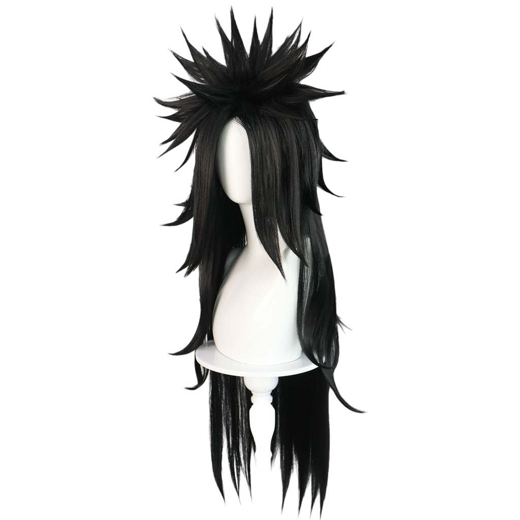 Beige Madara Uchiha Cosplay Wig - Naruto Shippuden (Long Black Spiky) (FEVERCOS)