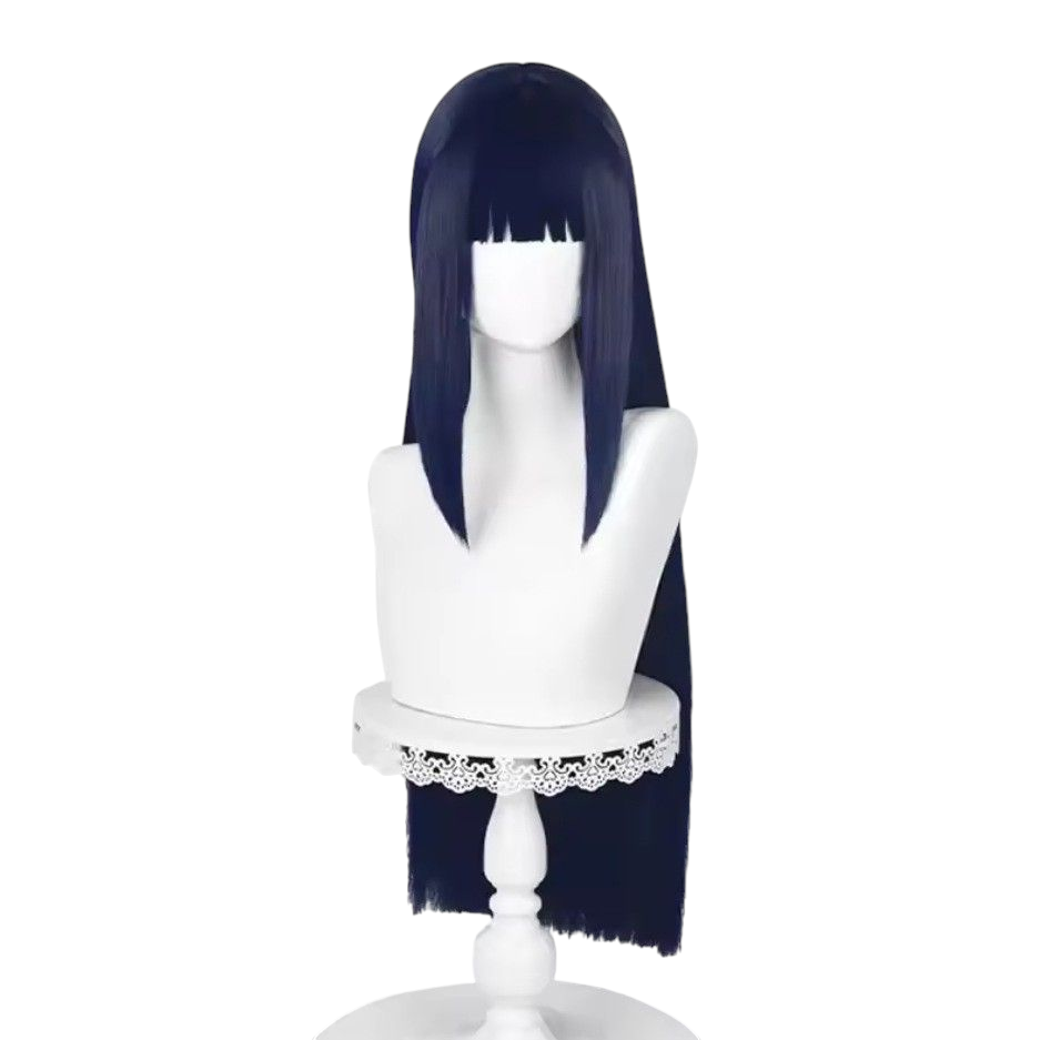 Lavender Hinata Hyuga (Shippuden) Cosplay Wig - Naruto Long Dark Blue Hair (FEVERCOS)