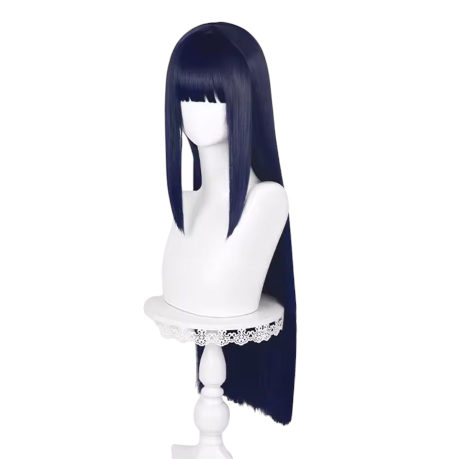 Lavender Hinata Hyuga (Shippuden) Cosplay Wig - Naruto Long Dark Blue Hair (FEVERCOS)