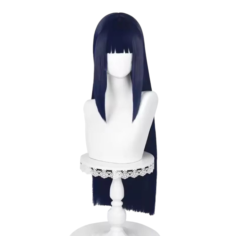 Lavender Hinata Hyuga (Shippuden) Cosplay Wig - Naruto Long Dark Blue Hair (FEVERCOS)