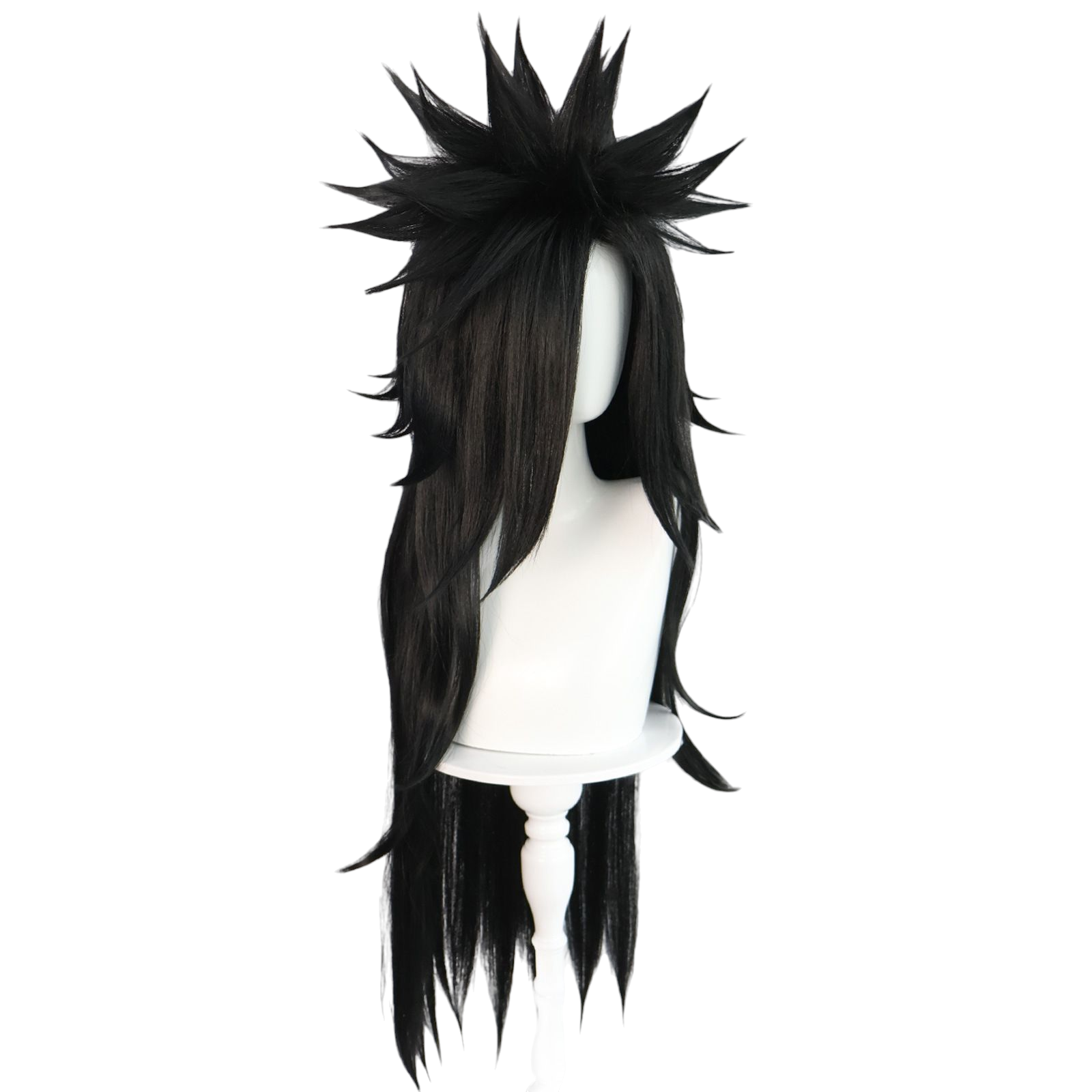 Beige Madara Uchiha Cosplay Wig - Naruto Shippuden (Long Black Spiky) (FEVERCOS)