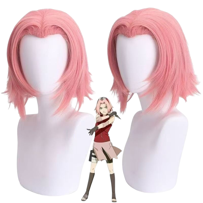 Sakura Haruno Cosplay Wig - Naruto Shippuden (Short Pink) (FEVERCOS)