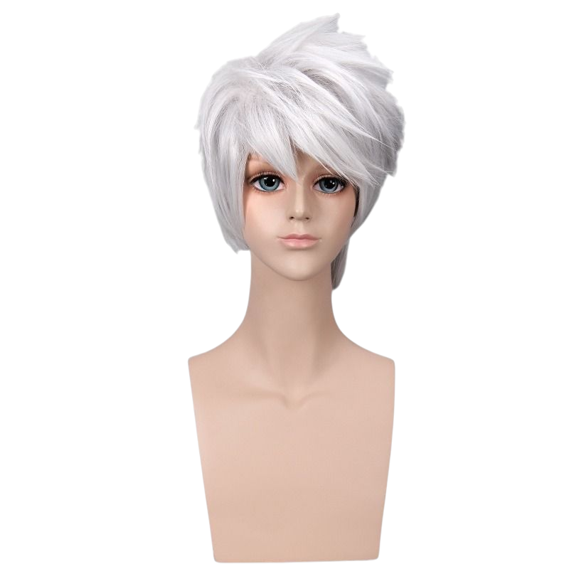 Gray Kakashi Hatake Cosplay Wig - Naruto Shippuden (Spiky Silver) (FEVERCOS)