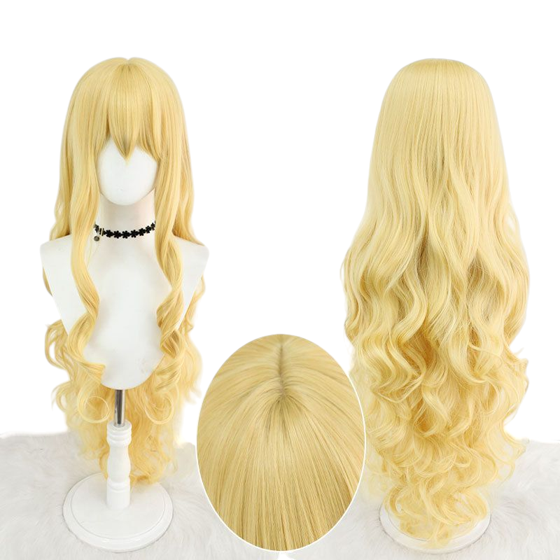 Rima Mashiro Cosplay Wig - Shugo Chara! (Golden Blonde Long Curls) (FEVERCOS)