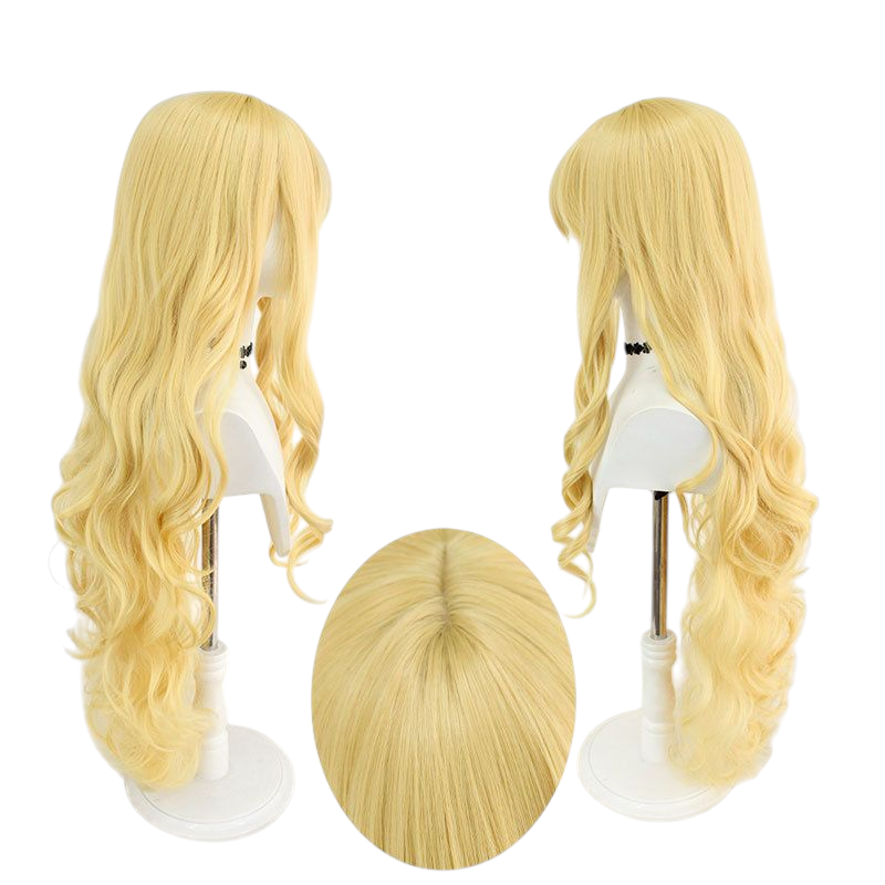 Rima Mashiro Cosplay Wig - Shugo Chara! (Golden Blonde Long Curls) (FEVERCOS)