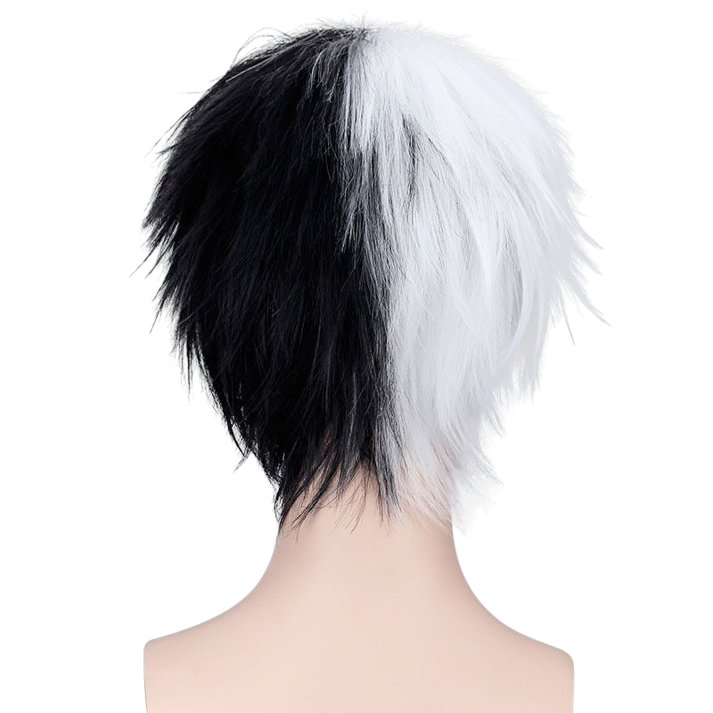 Black Monokuma Gijinka Cosplay Wig - Danganronpa (Black White Split) (FEVERCOS)