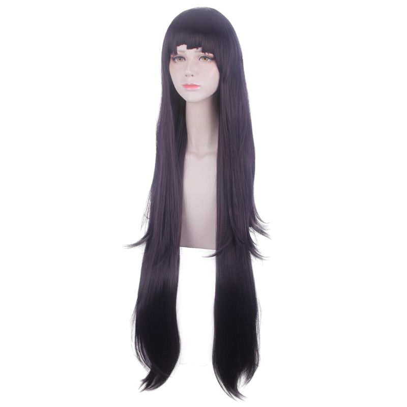 Dark Slate Gray Mikan Tsumiki Cosplay Wig - Danganronpa 2 (Long Dark Purple) (FEVERCOS)