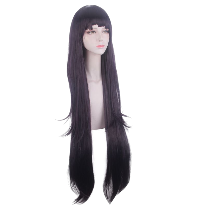 Dark Slate Gray Mikan Tsumiki Cosplay Wig - Danganronpa 2 (Long Dark Purple) (FEVERCOS)