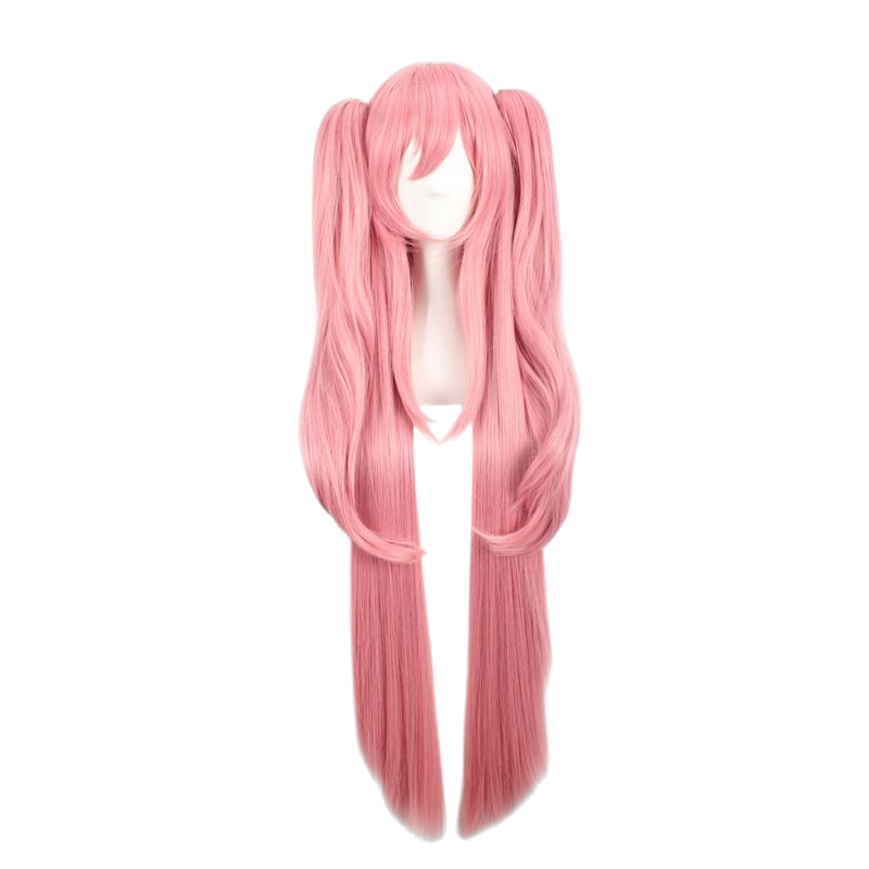 Dark Salmon Krul Tepes Cosplay Wig - Seraph of the End (Smoky Pink Pigtails) (FEVERCOS)