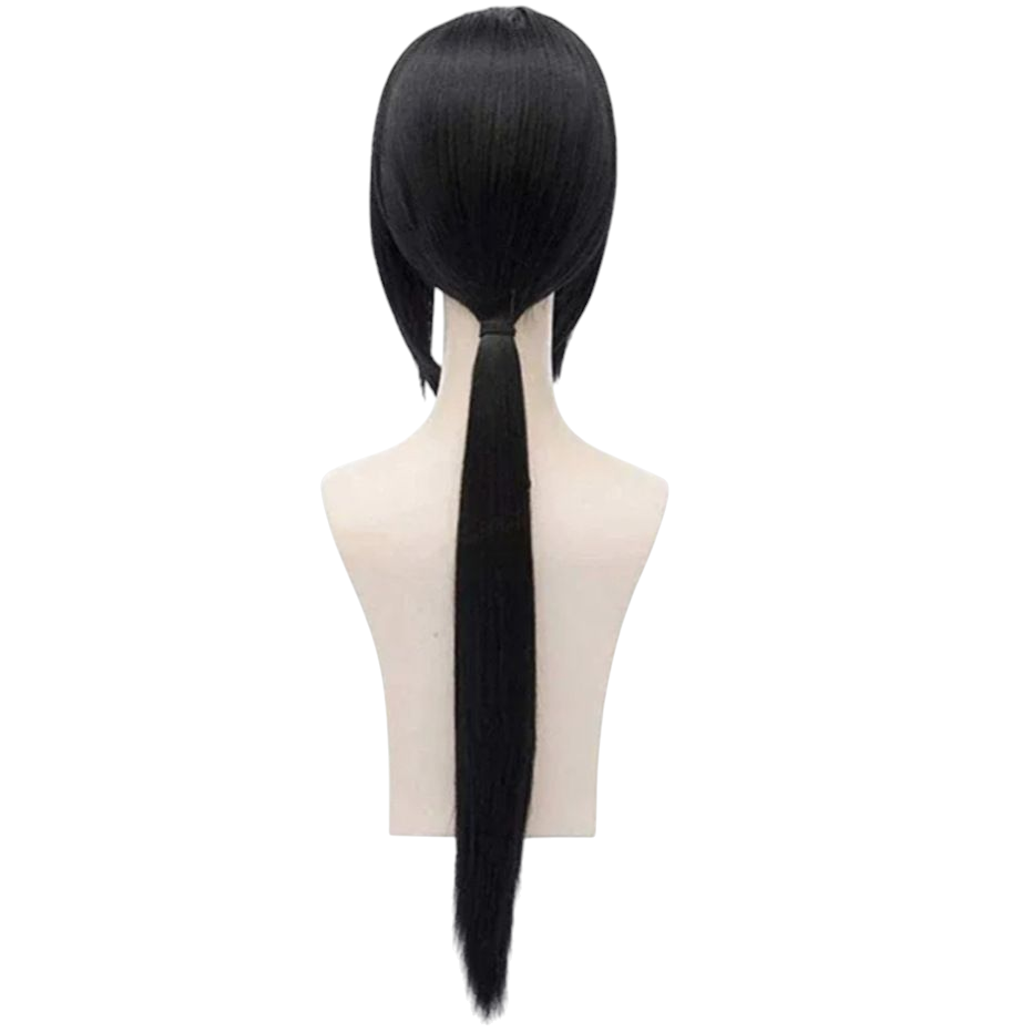 Dark Slate Gray Itachi Uchiha Cosplay Wig - Naruto (Black Long Ponytail) (FEVERCOS)