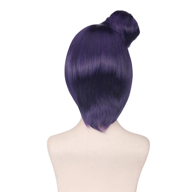 Dark Slate Gray Konan Cosplay Wig - Naruto Shippuden Akatsuki (Purple Bun) (FEVERCOS)
