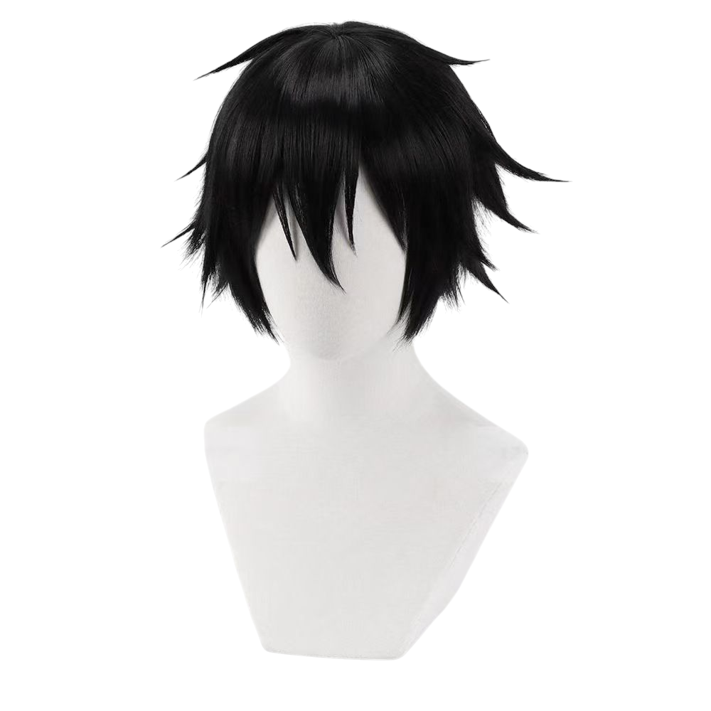 Light Gray Kirito Cosplay Wig - Sword Art Online (Black Short) (FEVERCOS)