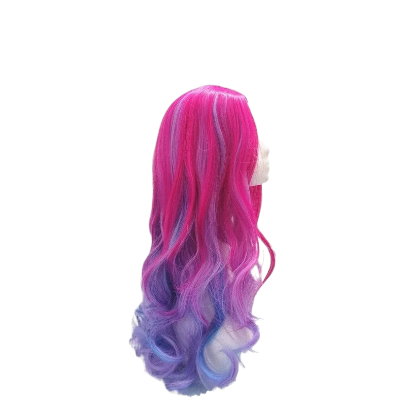 Maroon Evie Cosplay Wig - Disney's Descendants 3 (Blue Black Braids) (FEVERCOS)