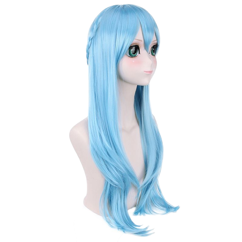 Sky Blue Asuna Yuuki (Fairy Dance) Cosplay Wig - SAO Alfheim Online (Blue) (FEVERCOS) Sword Art Online