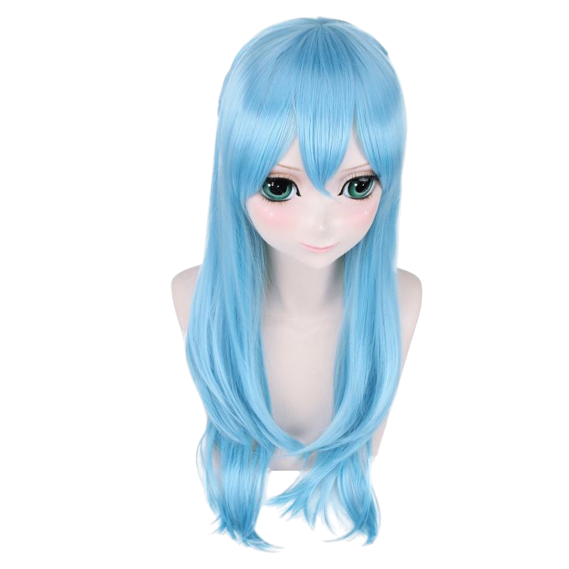 Sky Blue Asuna Yuuki (Fairy Dance) Cosplay Wig - SAO Alfheim Online (Blue) (FEVERCOS) Sword Art Online
