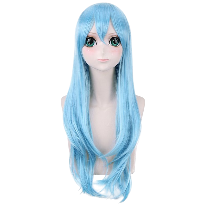 Sky Blue Asuna Yuuki (Fairy Dance) Cosplay Wig - SAO Alfheim Online (Blue) (FEVERCOS) Sword Art Online