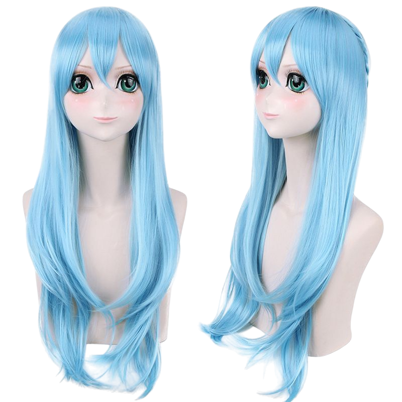 Sky Blue Asuna Yuuki (Fairy Dance) Cosplay Wig - SAO Alfheim Online (Blue) (FEVERCOS) Sword Art Online