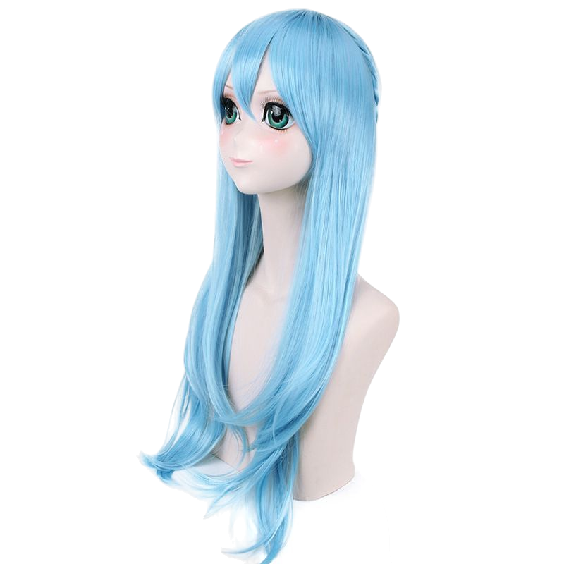 Sky Blue Asuna Yuuki (Fairy Dance) Cosplay Wig - SAO Alfheim Online (Blue) (FEVERCOS) Sword Art Online