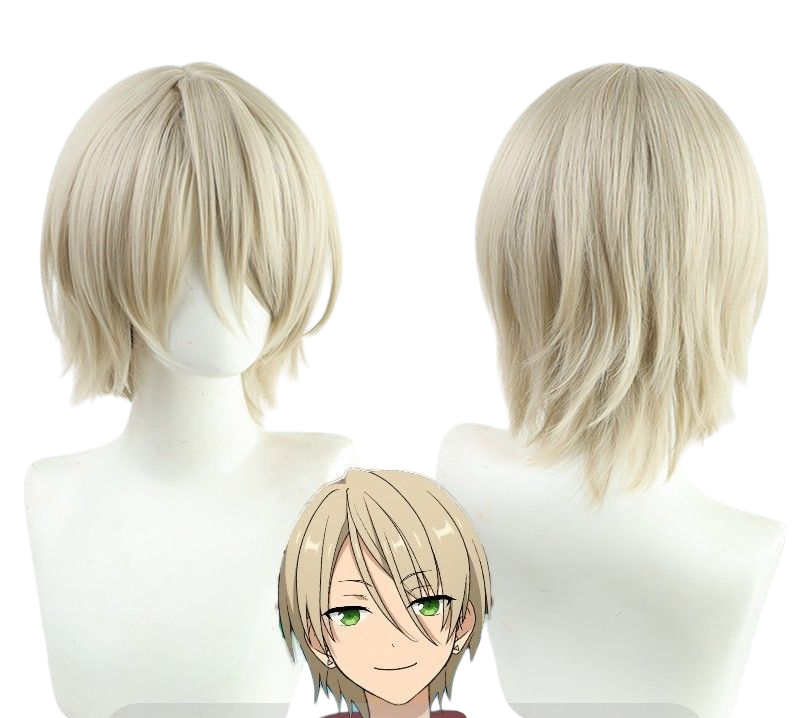 Light Gray Aira Shiratori Cosplay Wig - Ensemble Stars!! ALKALOID (Milk Tea Beige) (FEVERCOS)*