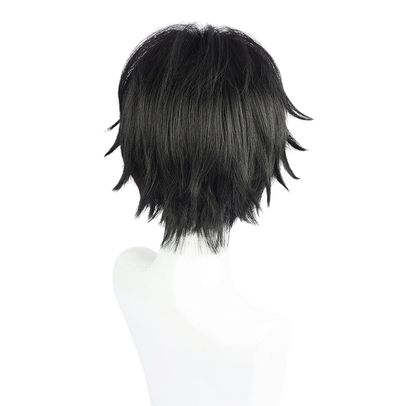 White Smoke Keito Hasumi Cosplay Wig - Ensemble Stars!! AKATSUKI (Forest Black) (FEVERCOS)