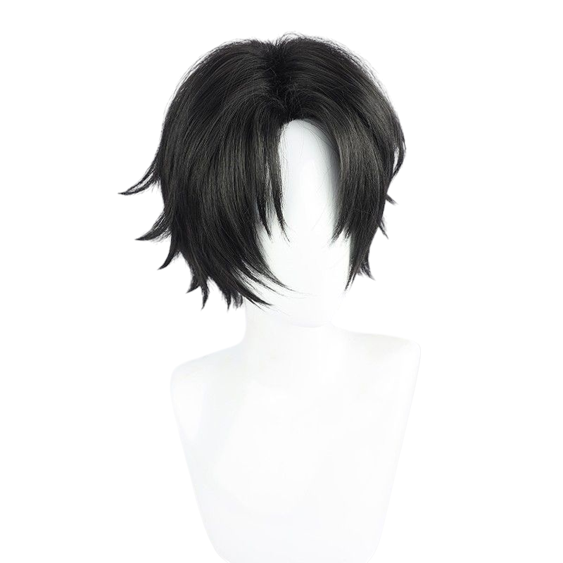 Dark Slate Gray Keito Hasumi Cosplay Wig - Ensemble Stars!! AKATSUKI (Forest Black) (FEVERCOS)