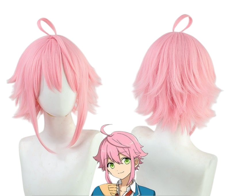 Thistle Tori Himemiya Cosplay Wig - Ensemble Stars!! fine (Peach Pink + Ahoge) (FEVERCOS)
