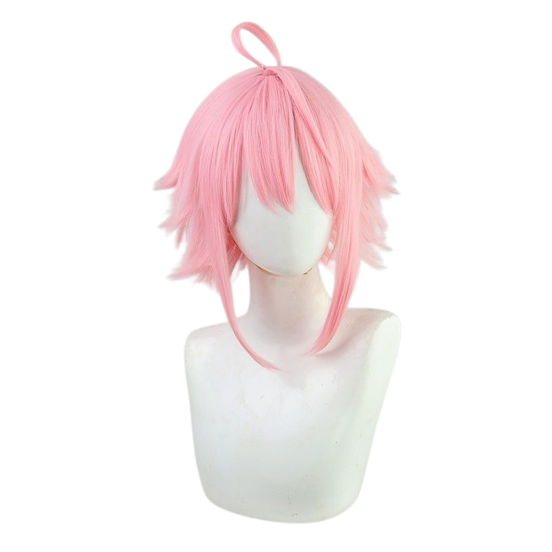 Light Gray Tori Himemiya Cosplay Wig - Ensemble Stars!! fine (Peach Pink + Ahoge) (FEVERCOS)