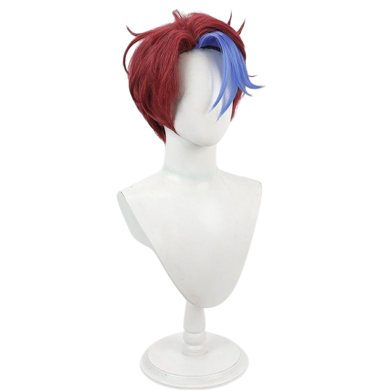 Light Gray Niki Shiina (Nice-ni) Cosplay Wig - Ensemble Stars!! Crazy:B (Ash Grey) (FEVERCOS)