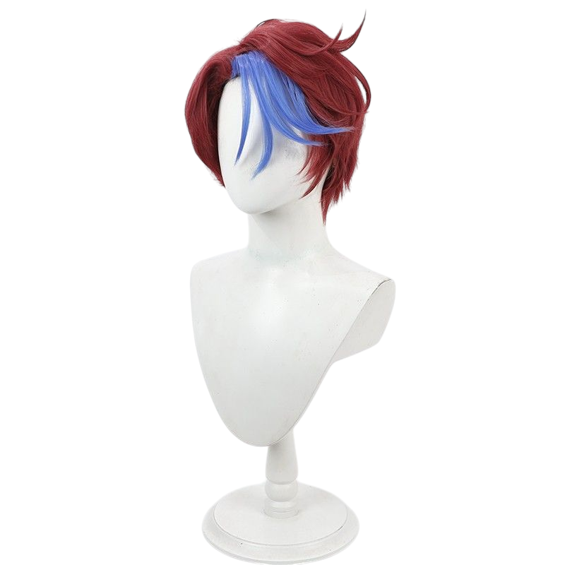 Light Gray Niki Shiina (Nice-ni) Cosplay Wig - Ensemble Stars!! Crazy:B (Ash Grey) (FEVERCOS)