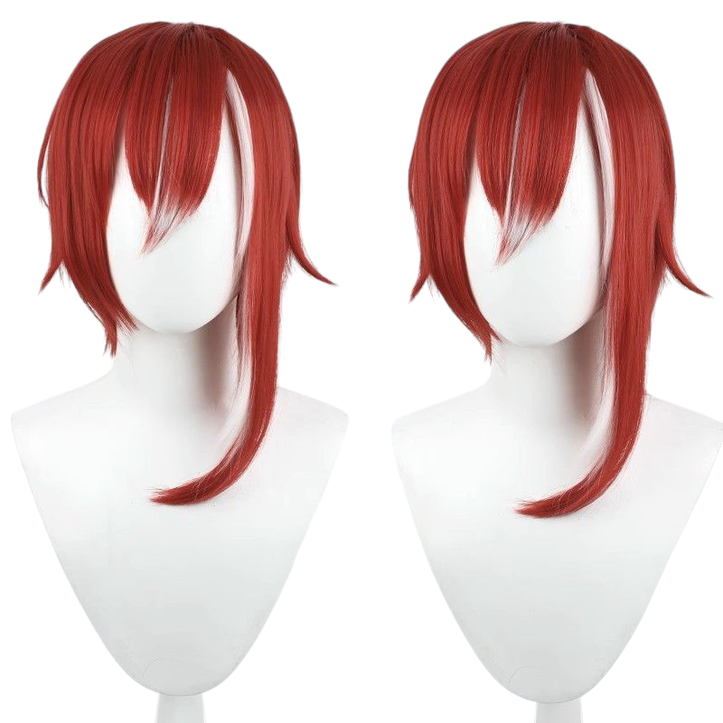 Antique White Natsume Sakasaki Cosplay Wig - Ensemble Stars!! Switch (Red/White Mesh) (FEVERCOS)