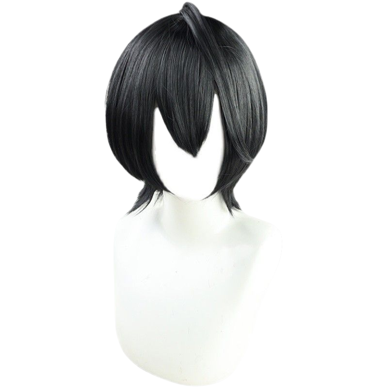 Beige Ritsu Sakuma Cosplay Wig - Ensemble Stars!! Knights (Natural Black) (FEVERCOS)