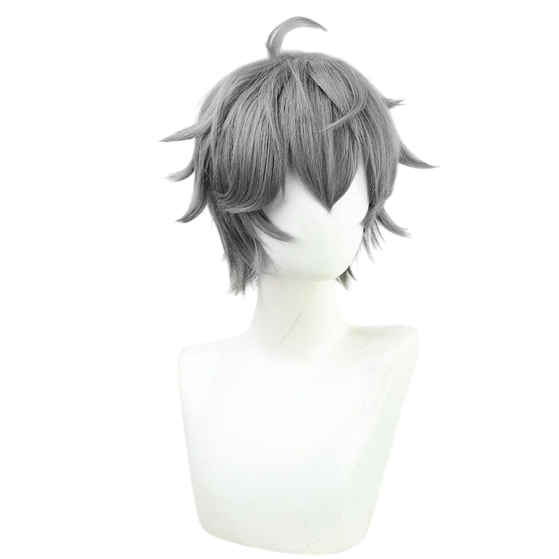 Dim Gray Izumi Sena Cosplay Wig - Ensemble Stars!! Knights (Silver-Grey Wavy) (FEVERCOS)