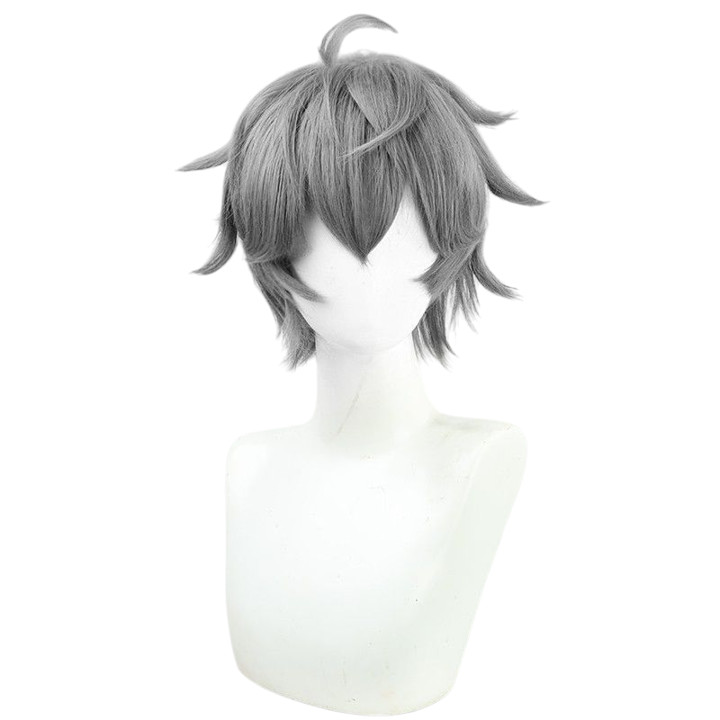 Dim Gray Izumi Sena Cosplay Wig - Ensemble Stars!! Knights (Silver-Grey Wavy) (FEVERCOS)