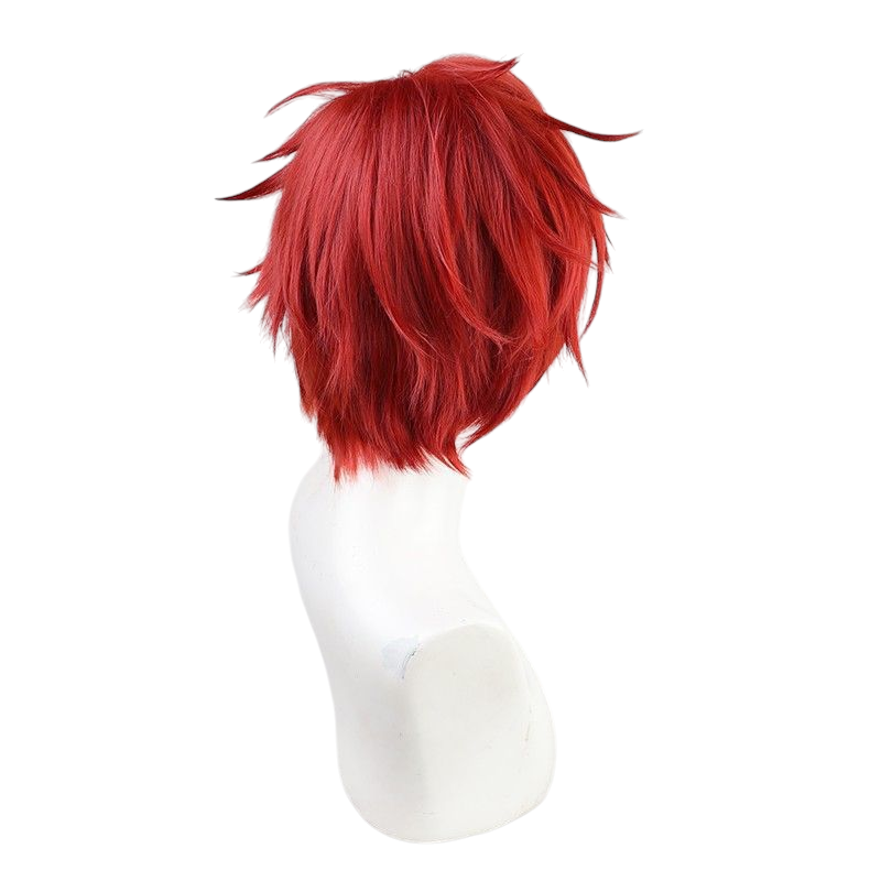 Brown Hiiro Amagi Cosplay Wig - Ensemble Stars!! ALKALOID (Red Spiky) (FEVERCOS)