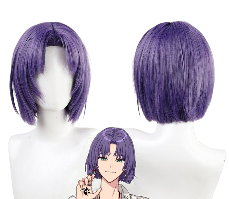 Dark Slate Gray Murr Hart Cosplay Wig - Promise of Wizard / Mahoyaku (Purple/Pink Gradient) (FEVERCOS)
