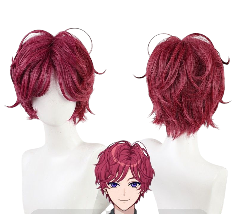 Brown Chloe Cosplay Wig - Promise of Wizard / Mahoyaku (Pink/Purple Short) (FEVERCOS)
