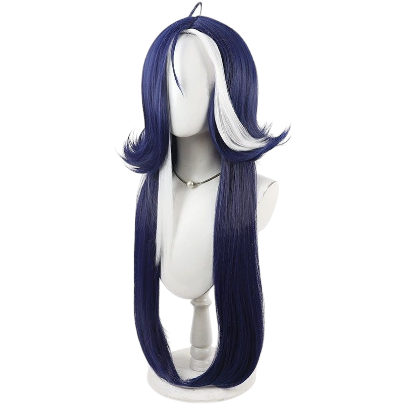Light Gray Adela Cosplay Wig - Path to Nowhere (Dark Blue with Highlights) (FEVERCOS)