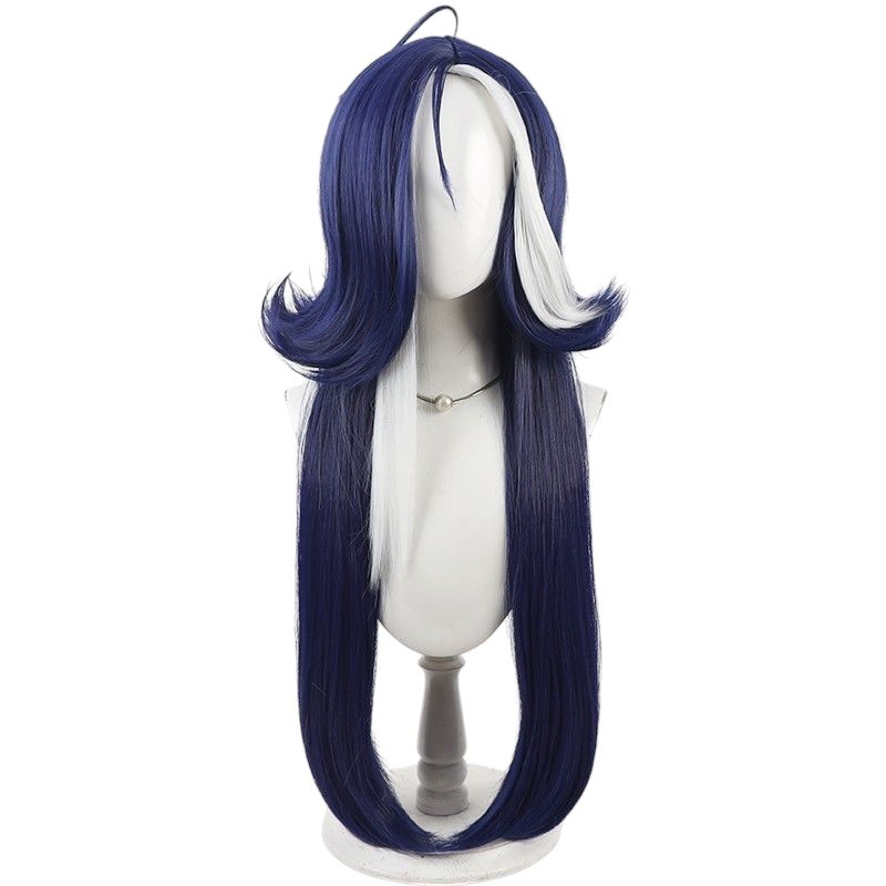 Light Gray Adela Cosplay Wig - Path to Nowhere (Dark Blue with Highlights) (FEVERCOS)