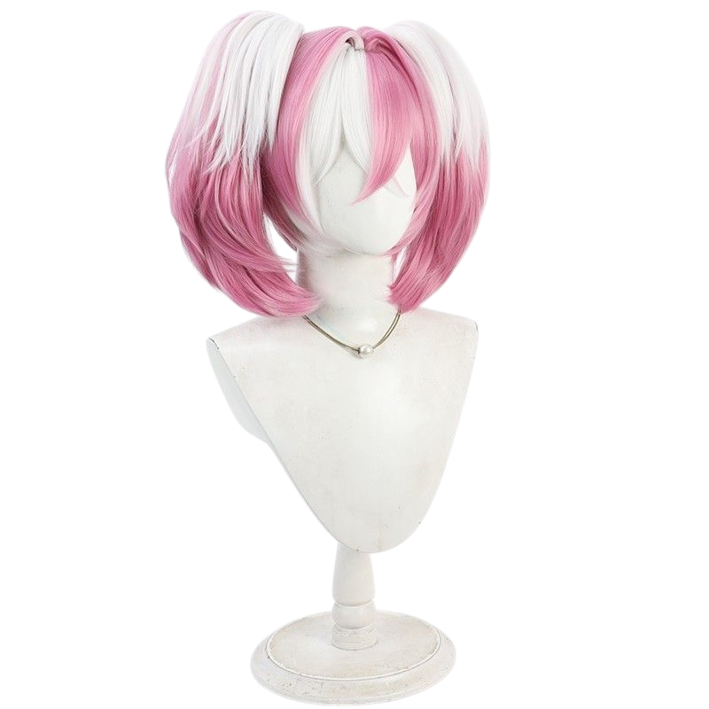 Antique White Dudu (OwO) Cosplay Wig - Path to Nowhere (Pink/White Twin Tails) (FEVERCOS)