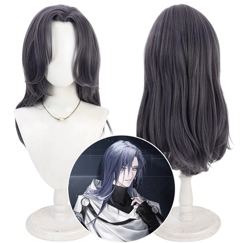 Lavender Chief (Male - Long Hair Ver.) Cosplay Wig - Path to Nowhere (Black Flowing) (FEVERCOS)