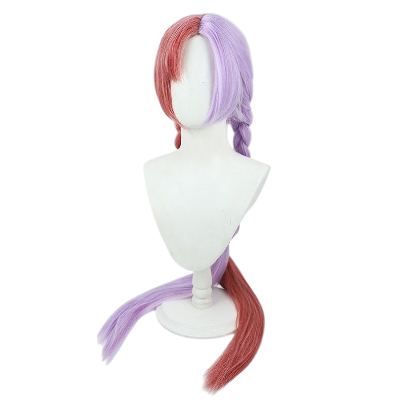 Light Gray Luvia Ray Cosplay Wig - Path to Nowhere (Split Color Braids) (FEVERCOS)