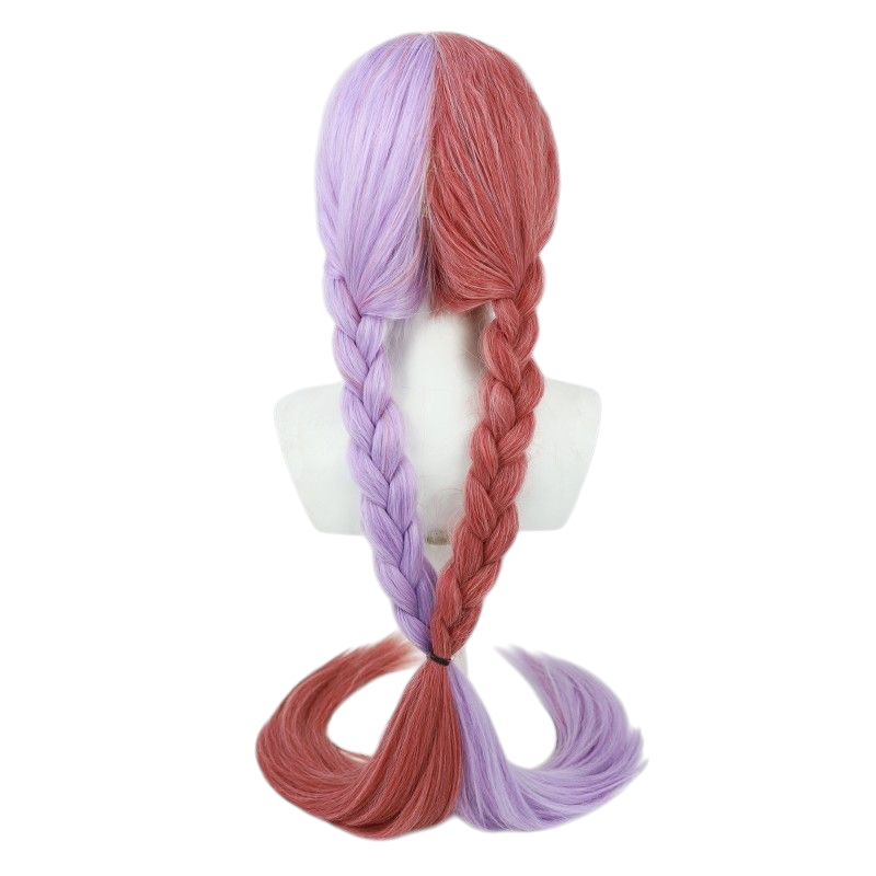 Rosy Brown Luvia Ray Cosplay Wig - Path to Nowhere (Split Color Braids) (FEVERCOS)