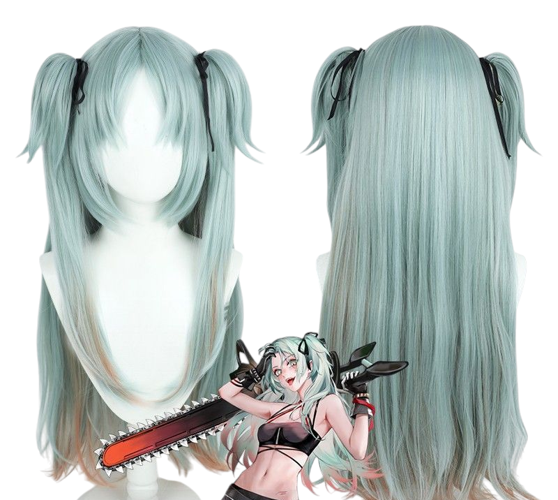 Dark Gray Wendy Cosplay Wig - Path to Nowhere (Black/White Highlights) (FEVERCOS)