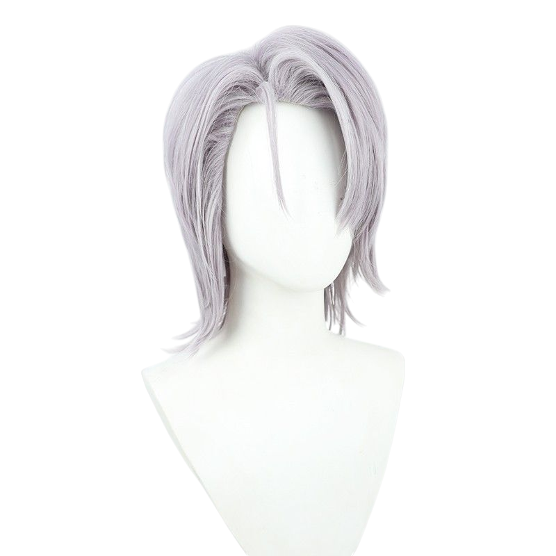White Smoke Zoya Cosplay Wig - Path to Nowhere (Wolf Grey + Widow's Peak) (FEVERCOS)