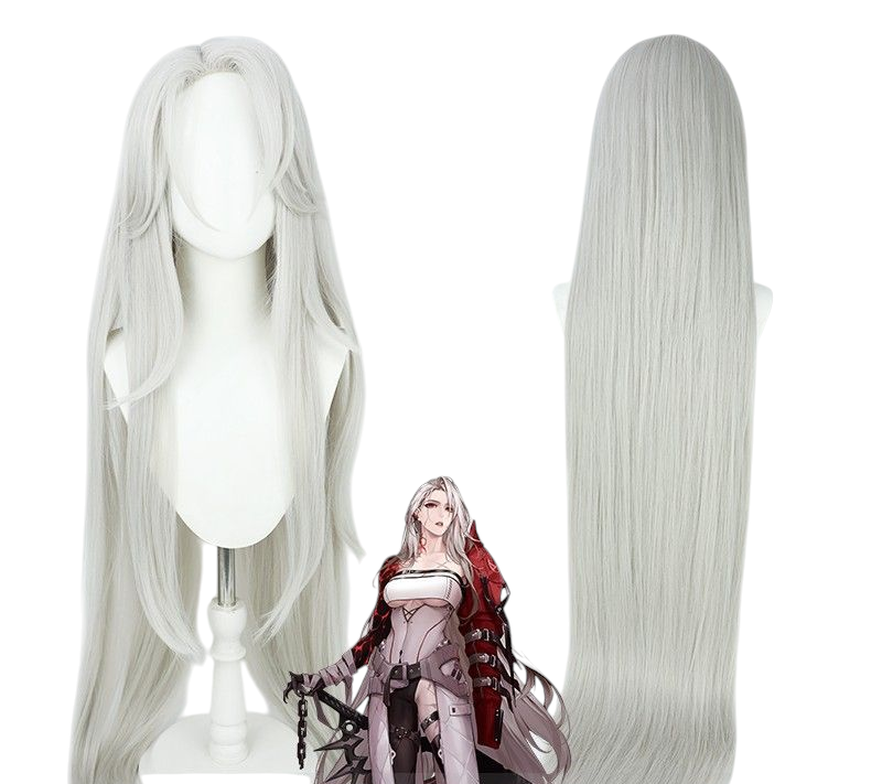 Light Gray Ninety-Nine (99) Cosplay Wig - Path to Nowhere (Silver Long) (FEVERCOS)
