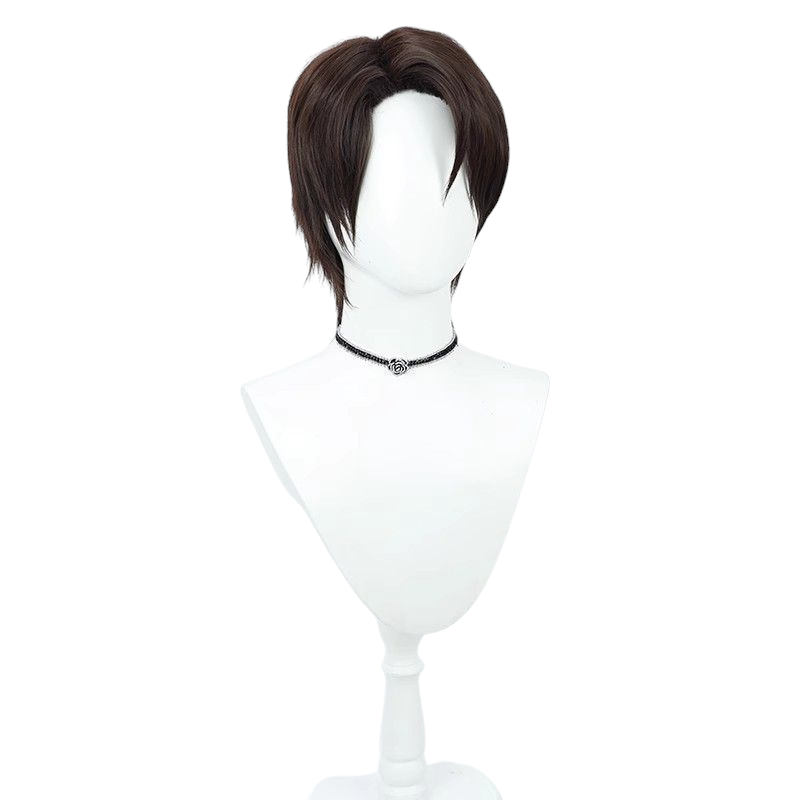 Dark Slate Gray Aizen Sosuke (Captain) Cosplay Wig - Bleach (Soft Brown) (FEVERCOS)
